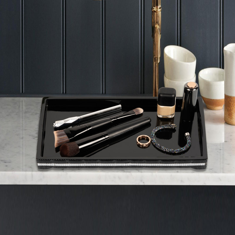 Berna Bathroom Tray, Black
