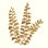 «Gilded Fern III» par Chris Paschke - reproduction d'art sur toile tendue