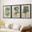 «Burlap Palm Silhouette I», impression encadrée sur mesure de qualité supérieure - 3 pièces-944791612