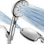 Pomme de douche multifonctionnelle à 9 jets avec motif de pause, lavage intégré-88903349