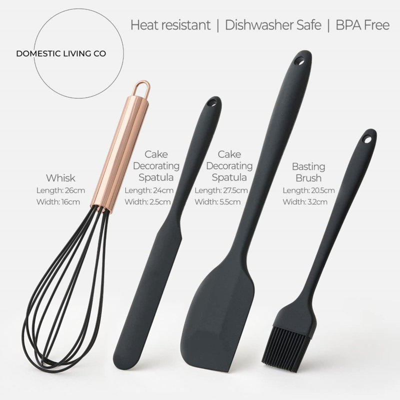 Silicone Kitchenware Set 23 pieces - suitable for non stick and flat bottomed pots