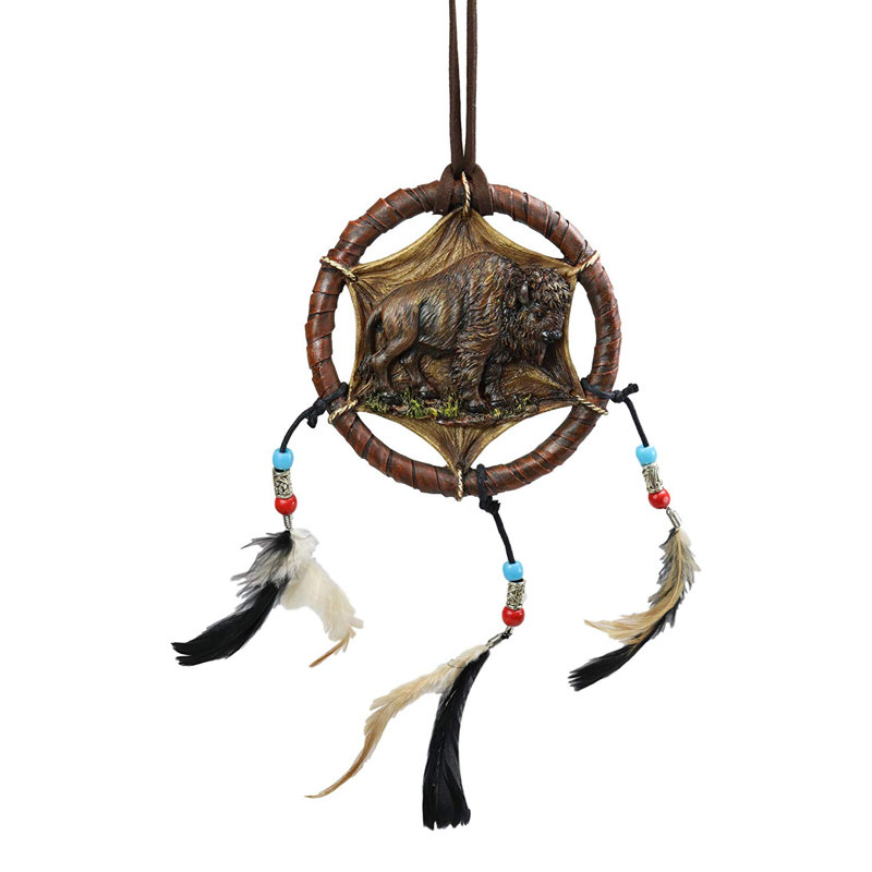 Décoration murale dreamcatcher johnny buffalo bison pour animaux sauvages