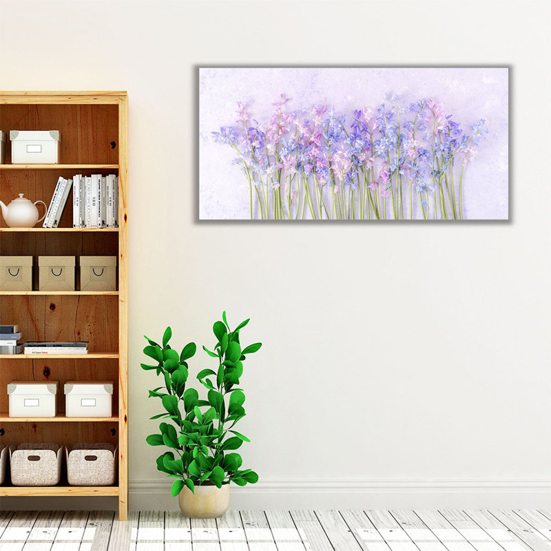 Bluebell Flowers - reproduction d'art sur toile, H 15 po x l 30 po