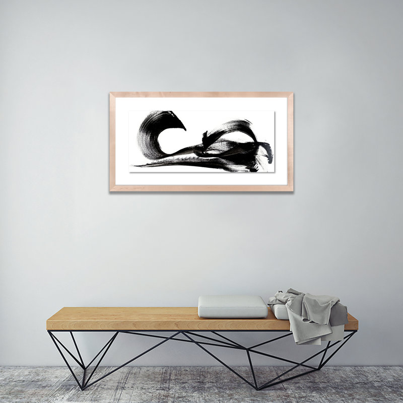 Gentle Emotion Print by Johan Gert Manschot, 28" H x 60" W x 2.5" D, Natural