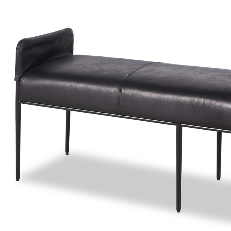 Brickel Leather Storage Bench