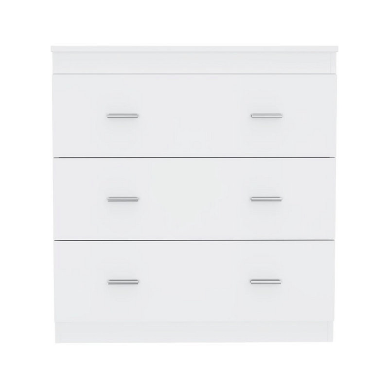 Commode à trois tiroirs, Blanc
