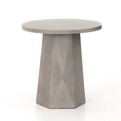 22'' Concrete Outdoor Side Table