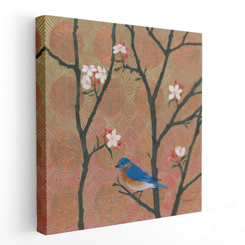 «Cherry Blossoms I», reproduction d'art sur toile, H 12 po x l 12 po