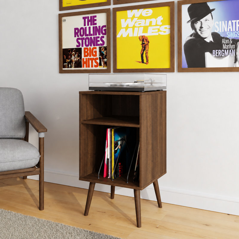 Dowe 80 cm H Multimedia Storage, Walnut