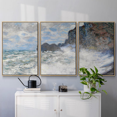 Monet, reproduction sur toile 3 pièces