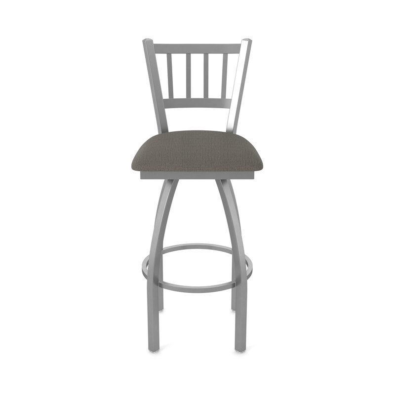 810 Contessa Swivel Stool, Stainless Steel, Fabric-Graph Chalice, Counter Stool (25" Seat Height)