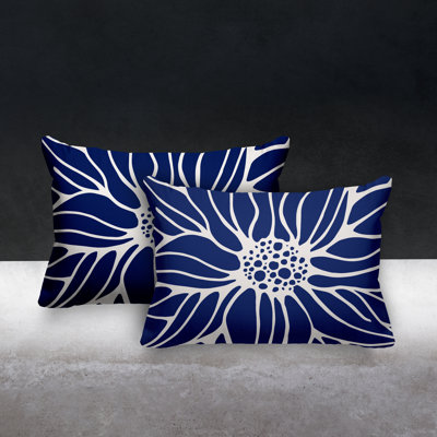 No Decorative Addition Outdoor Reversible Throw Pillow