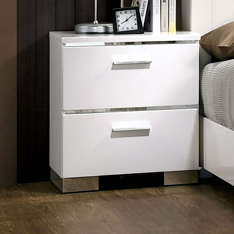 Table de chevet avec chargeur USB