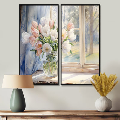 Tulipes fermières nature morte - Tulipes florales, impressions sur toile