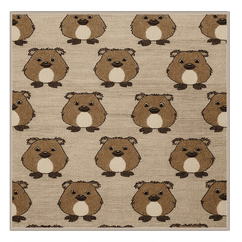  Tapis lavable Quokka, Carré 5 pi