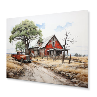 Farmhouse Homestead Legacy - impression sur métal