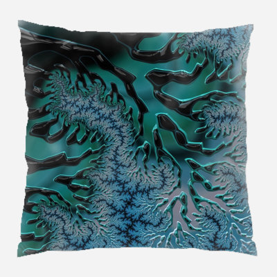 Coussin décoratif art fractal