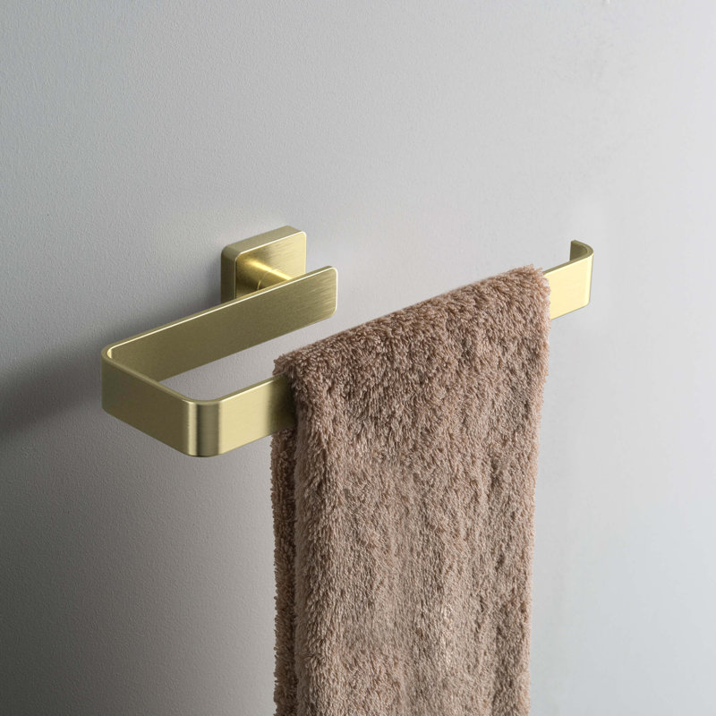 Blaze 9.7'' 1 Wall Towel Bar, Or brossé