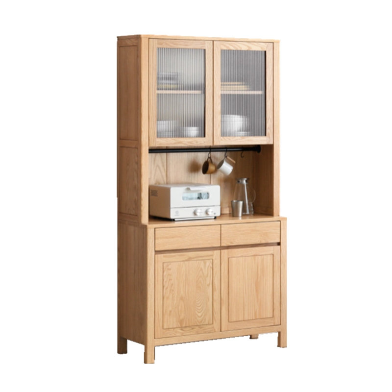 Simple Modern All Solid Wood Sideboard Home Dining Room Storage Cabinet
