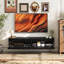 Meuble télé mural avec rangement, console multimédia flottante, noir-1217351254