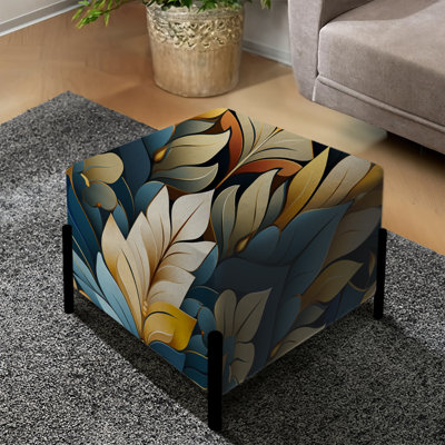 Motif à chevrons dorés et bleus Splendor