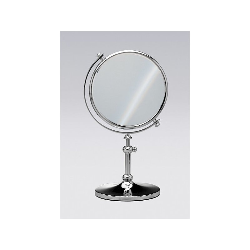 Miroir grossissant et contemporain, Chrome