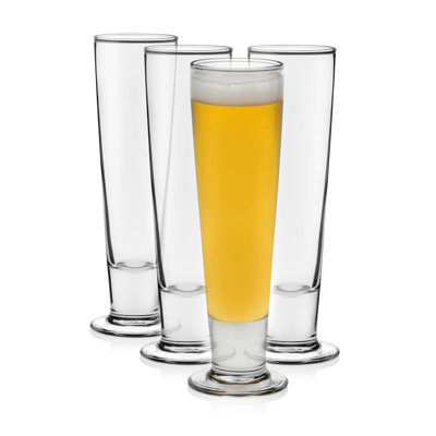 Libbey Stockholm Pilsner Beer Glasses, 15 oz.