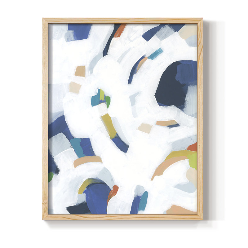 Bright Orbit II Framed Print - Solid Wood, 11" H x 9" W