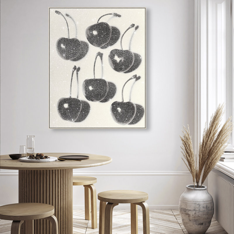 Obscure Berries I Print by Oliver Gal, 37"H x 31"W, Silver Floater Frame