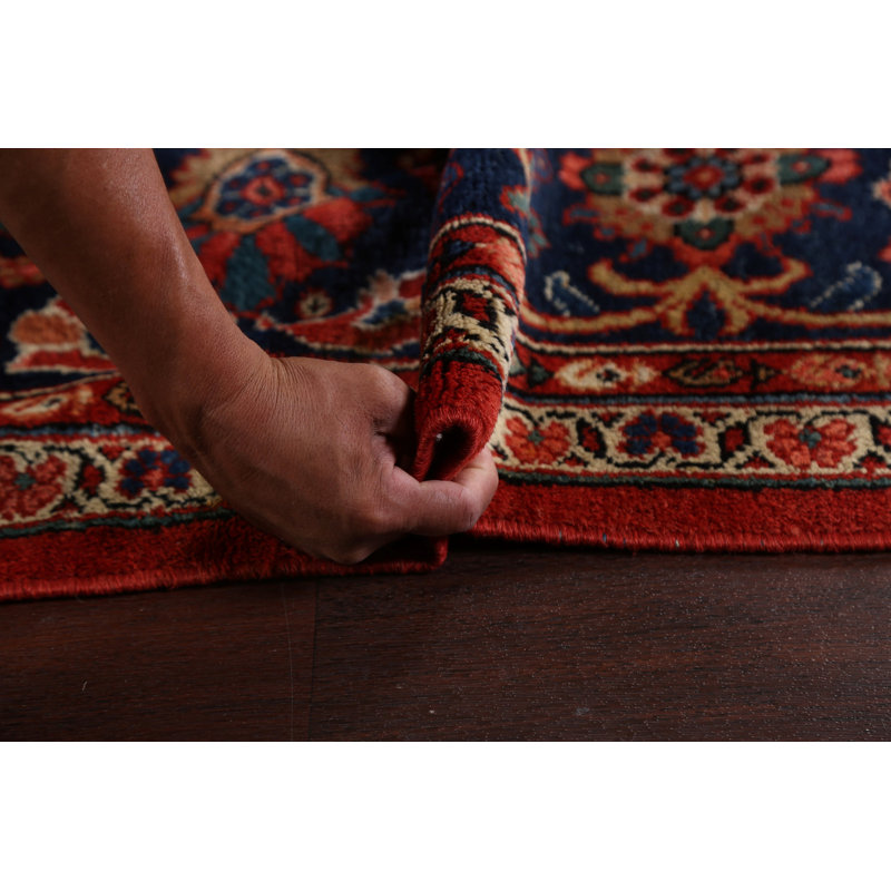 One-of-a-Kind 10'2'' X 13'11'' 1930s Wool Area Rug in Red