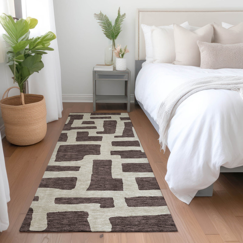Premium Machine Washable Prisco Fudge Rug, Runner 2'3" x 7'6"