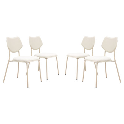 Modern Dining Chairs Set Of 4 Upholstered Side Chairs Kitchen Seating Hospitality Furniture