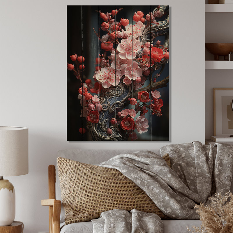 Épagneul japonais surdimensionné, impression sur bois, impression sur bois, H 32 po x l 24 po x P 0,78 po