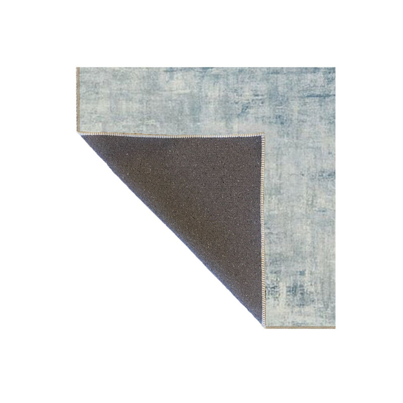 Tapis décoratif lavable à motif bleu ciel Atmosphere, Sous-tapis carré 3 pi 3 po inclus
