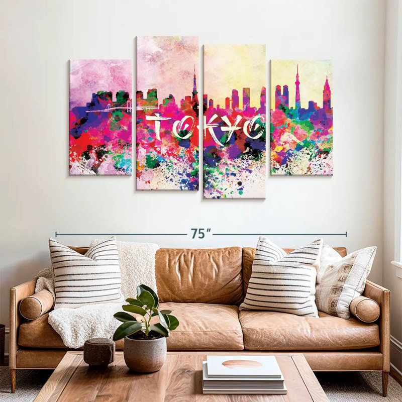 Sireci Festive Modern Tokyo, 42" H x 68" W