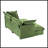 2 Seater Sofa With 2 Ottomans
