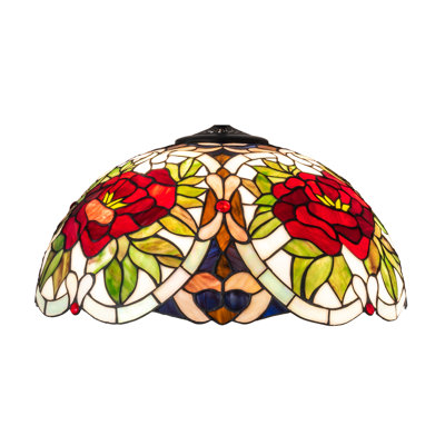 20" Wide Renaissance Rose Shade