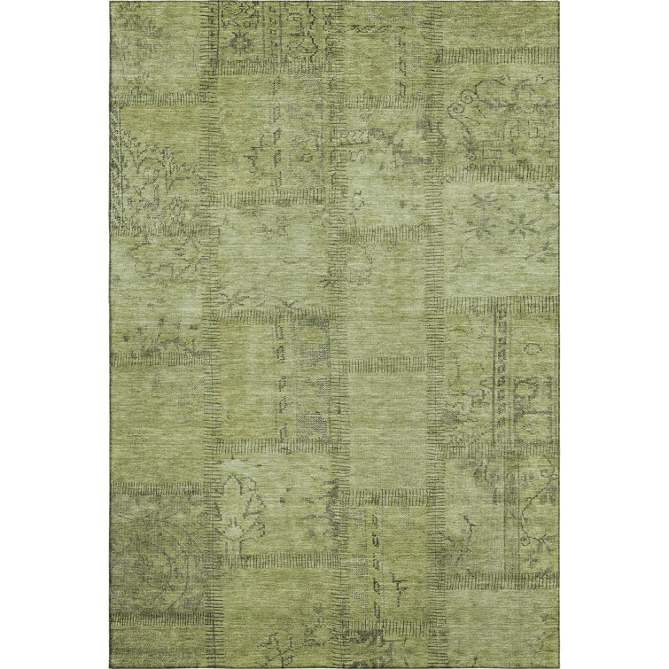 Premium Machine Washable Prisco Fern Rug