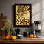 Spotted Leopard Study Boho 1 Piece Single Picture Frame Wall Art-136678174-136678172