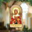Inspirational Icon 5'' Handmade Wood Shatterproof Hanging Figurine Ornament