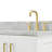 Nobe 66'' Solid Wood Double Bathroom Vanity with 0.75'' Carrara Marble Top, Sinks-1895076830-1920479480