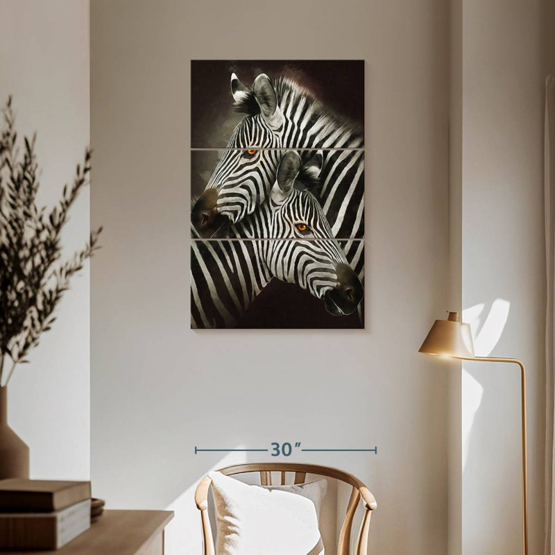 Brampt Zebra Hug, 57" H x 36" W