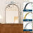 Plympton 24'' W Aluminum Frame Shatterproof Arch Wall Mirror-782197865-782197870