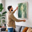 Bamboo Canopy Light Japandi - Wrapped Canvas-681615520-681615535