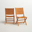 Chaise de patio pliante en teck Brighton