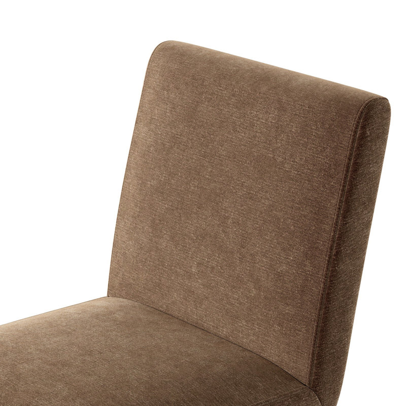 Roxy Upholstered Dining Chair, Brushed Ebony Oak, Gibson Black