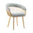 Modern Mid Century Dining Chair, Upholstered Velvet Dining Room Chairs with Metal Legs for Makeup/Living Room-1326778907