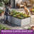 Galvanized Raised Garden Bed With Gloves-2022981674-2022981673