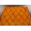 Tapis orange noué à la main de conception unique 3 pi 6 po x 7 pi 1 po