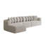 Ensemble de canapé modulaire en chenille, canapé incurvé moderne en forme de nuage, comprend 10 coussins, canapé d'angle en tissu de salon, canapé modulaire en L (méridienne gauche)-385456476